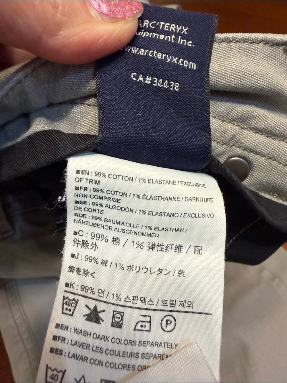 Arcteryx Vintage Stone Cargo Pants Casual Outdoor 34x29 Gray Logo Hiking Work - Picture 8 of 13